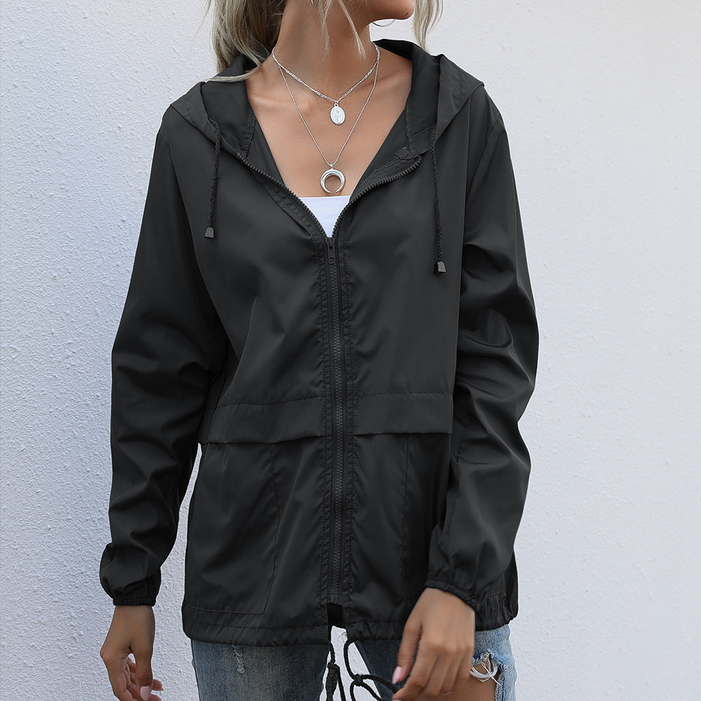 Carina™ | Utomhus Zip Hoodie Regnjacka: