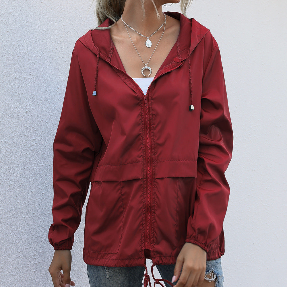 Carina™ | Utomhus Zip Hoodie Regnjacka: