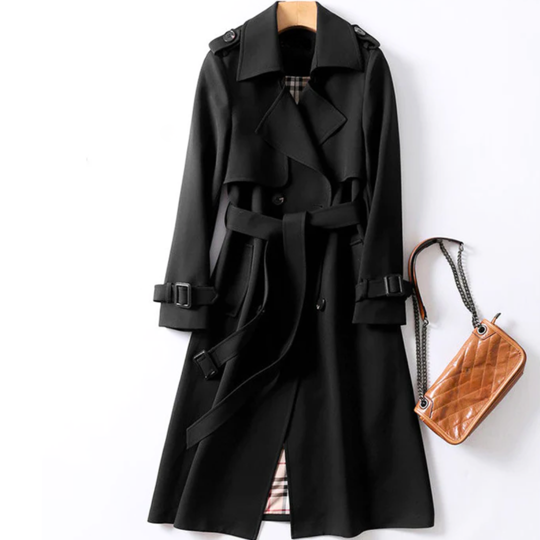 Sophia™ | Chic Trench Coat med Bälte för Stilfull Värme